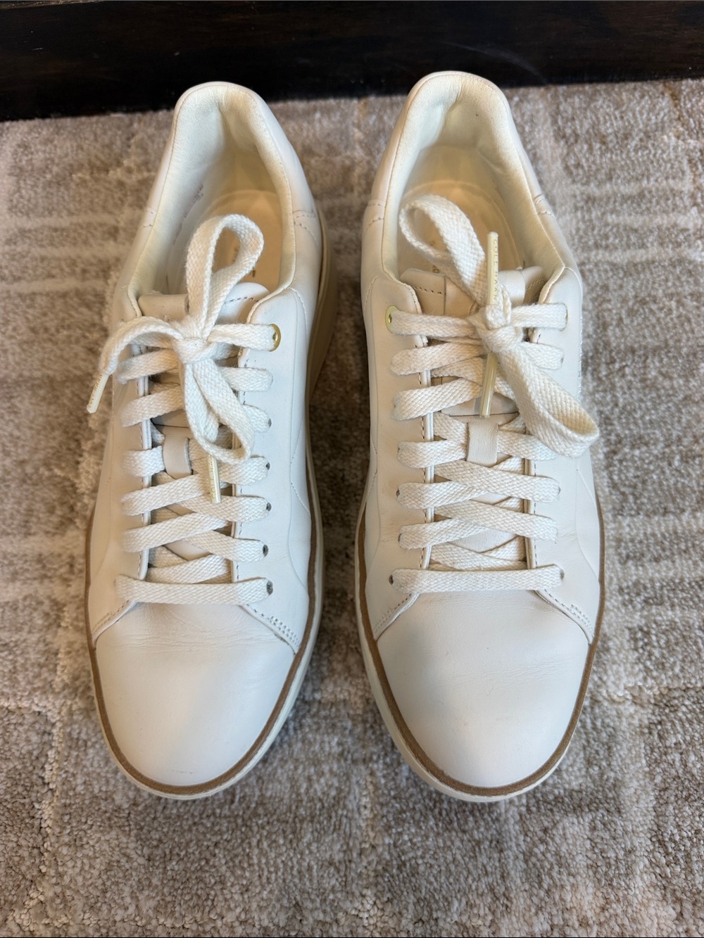 Cole Haan Cream Leather Women’s Sneakers - Size 8